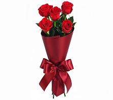 Букет 5 Красных роз Эдлесс Лав в Хилоке