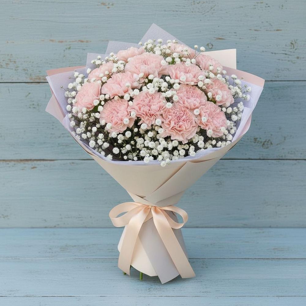 Букет цветов из: Гвоздики в Хилоке