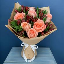 Букет цветов из:  Розы и Альстромерии #REPLACE_PRED# Хилоке