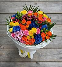 Букет цветов из:  Розы и Хризантемы в Хилоке