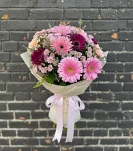 Букет цветов из:  Герберы и Хризантемы в Хилоке