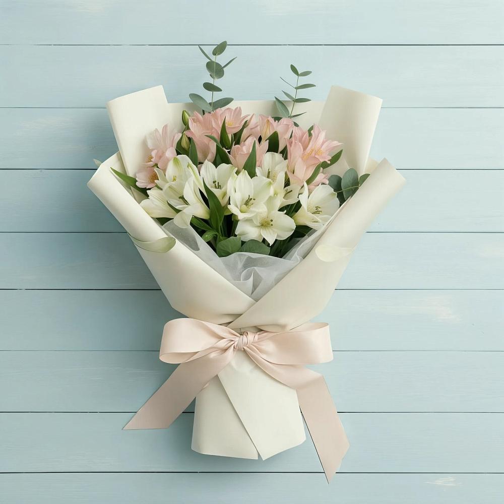 Букет цветов из: Альстромерии в Хилоке