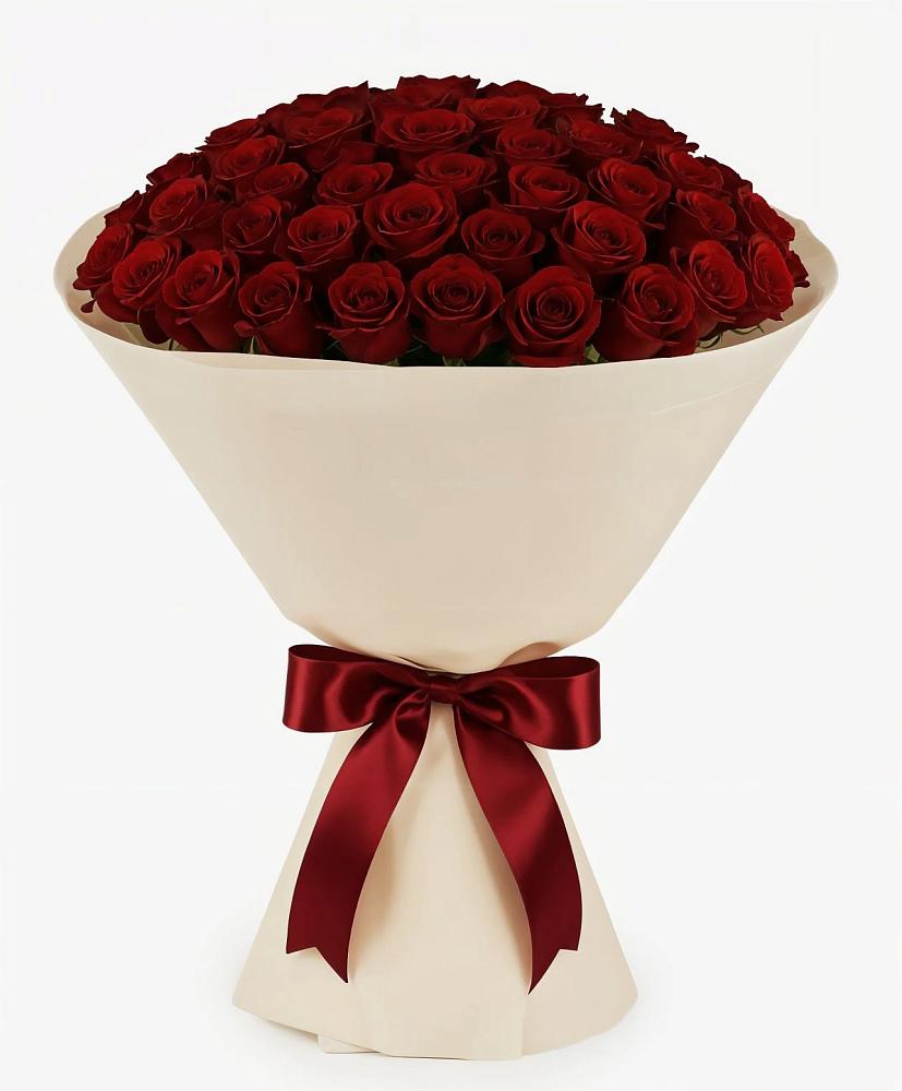 Букет 101 Бордовая роза Блэк Бакарра в Хилоке