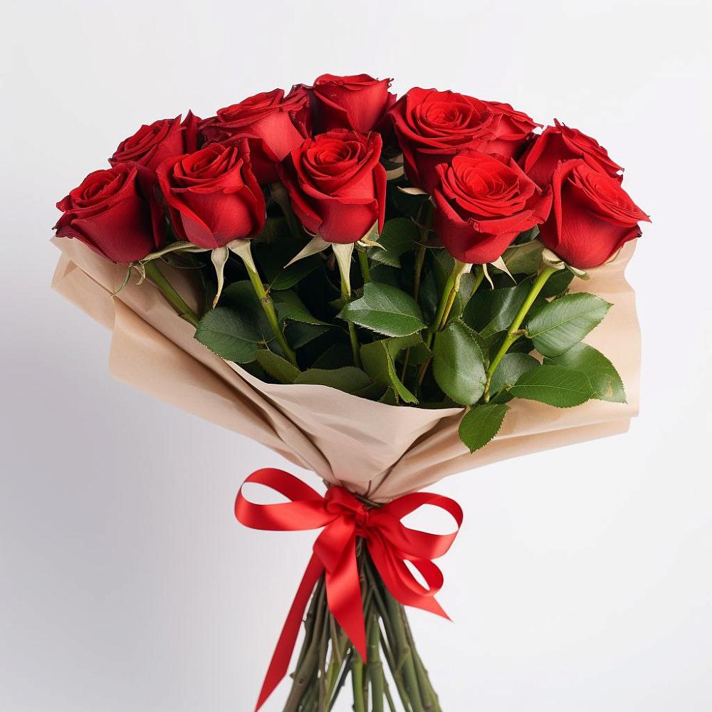Букет 11 Красных роз Эдлесс Лав в Хилоке