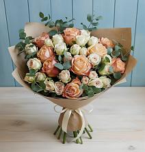 Букет цветов из:  Альстромерии и Розы #REPLACE_PRED# Хилоке